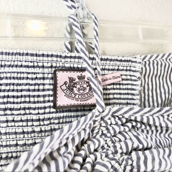 Juicy Couture Seersucker Halter Dress, M - Picture 3 of 10